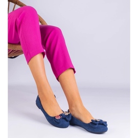 D/CEO Navy Classic Ballerinas mit einem Masolbogen