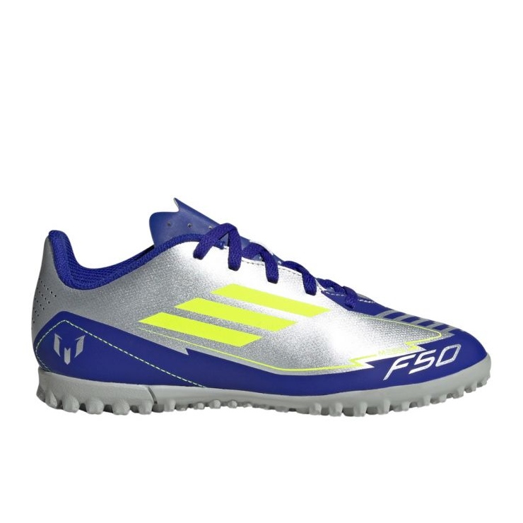 Adidas f50 Club messi tf IH0923 Silberblau-Fußballschuhe silber-