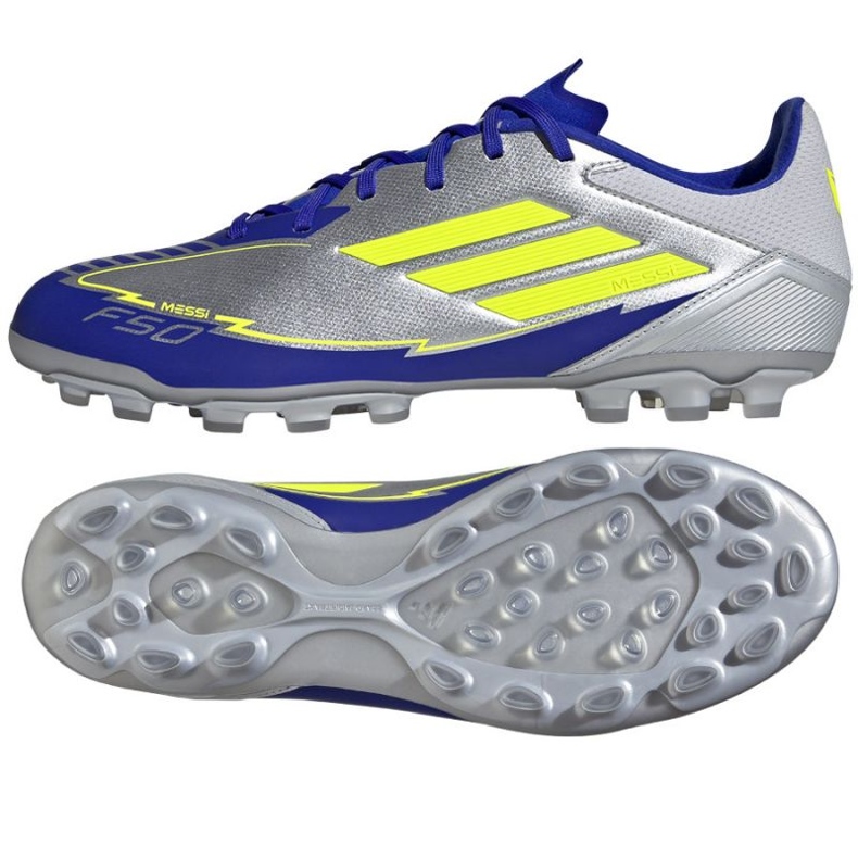Adidas F50 League Messi 2G/3G AG JR8057 Silberblau Schuhe silber-