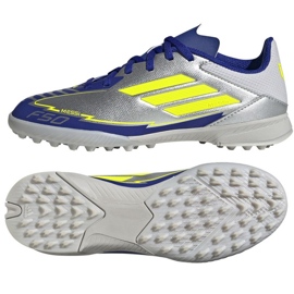 Adidas f50 liga messi tf ih0925 silberblaue Schuhe silber-