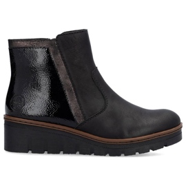 Frauen Rieker X9150-00 Black Stiefel schwarz