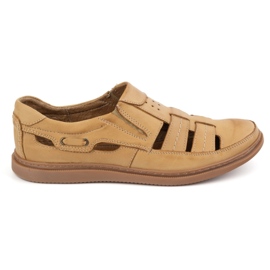 Polbut Openwork Lederschuhe 06 für Sommer Beige