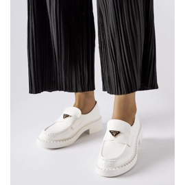 D/CEO Milne weiße Damenmokassins