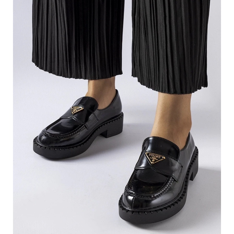 D/CEO Schwarze Damen-Loafer von Milne