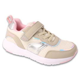 Befado Sports Schuhe Beige-Pink 516x375 rosa