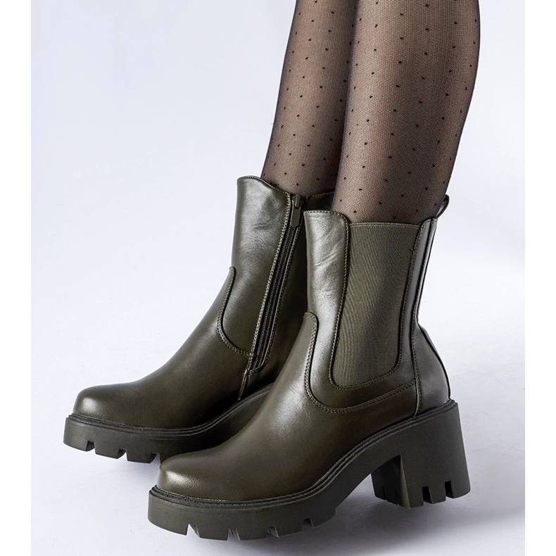 D/CEO Dunkelgrüne Hattiesburg-Stiefeletten