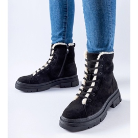 D/CEO Schwarze, isolierte Stiefeletten aus Chamblee-Öko-Wildleder