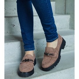 D/CEO Braune Wildleder-Loafer von Vinceza