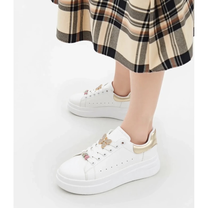 Frauen -Sneaker Azora Gold golden