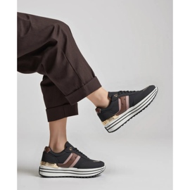 Frauen Veloxa schwarze Turnschuhe