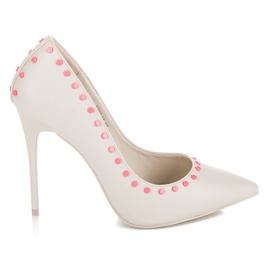 Vices New Collection Beige High Heels