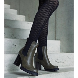 D/CEO Grüne Slip-On-Stiefeletten aus Motena-Faux-Wildleder