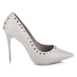 Vices New Collection Pins mit Strasssteinen grau