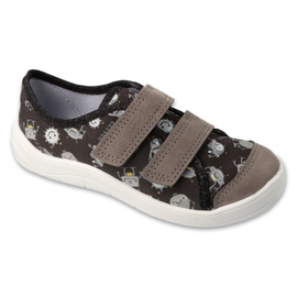 Befado Kinderruhrschuhe für Klettverschluss 772x019 Schwarz und Grau