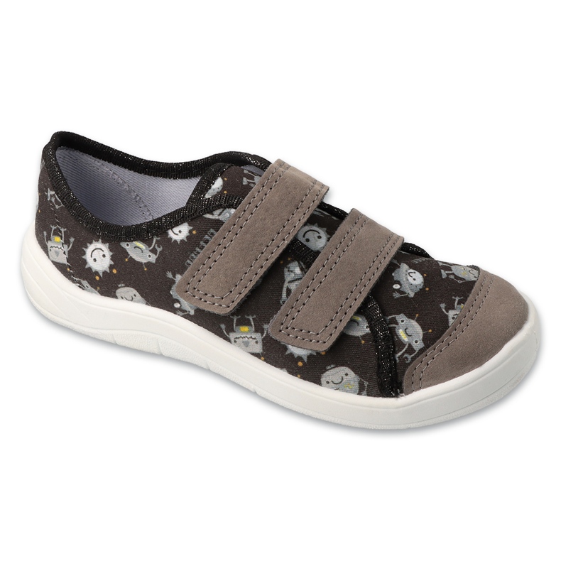 Befado Kinderruhrschuhe für Klettverschluss 772x019 Schwarz und Grau