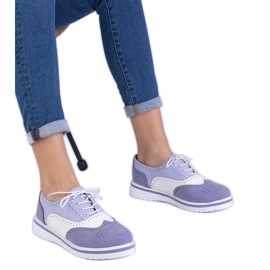 Violet Classic Oxford Schuhe lila