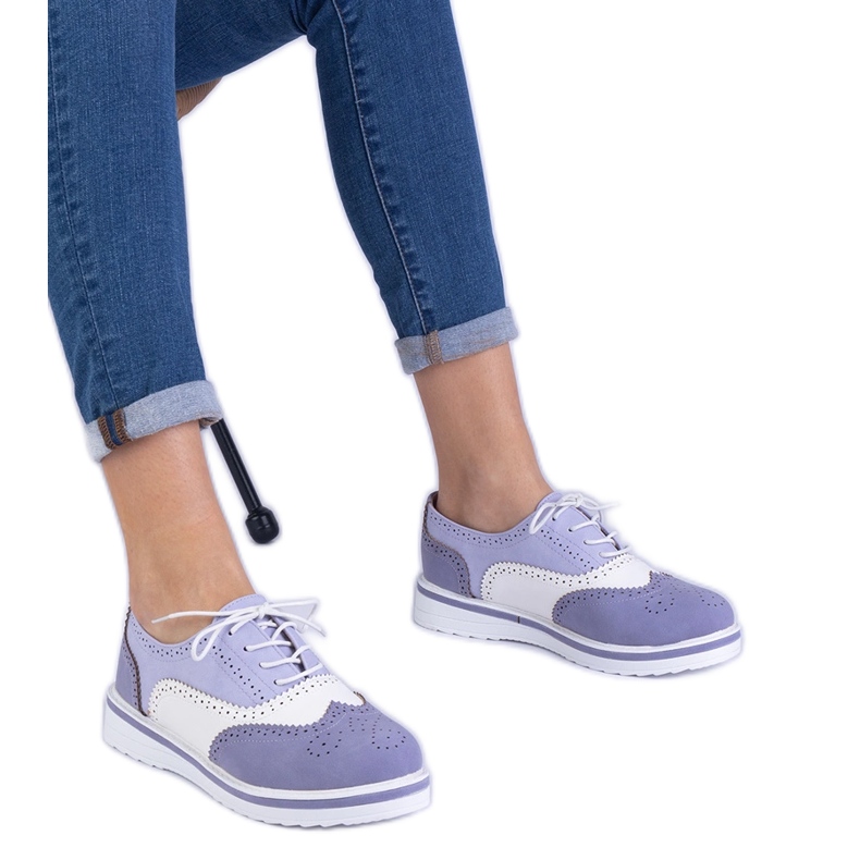 Violet Classic Oxford Schuhe violett