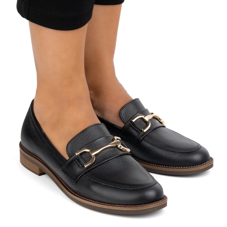 Exquisite Damenlederpumpen 1510ex schwarz