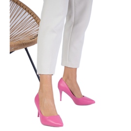 Pink Classic Eco -Lederpumpen rosa