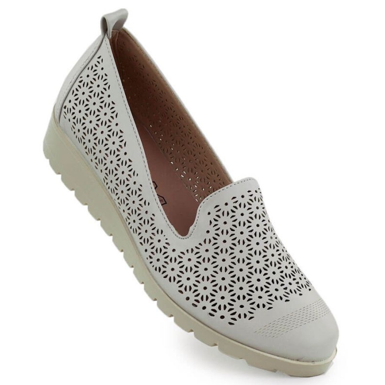 M.Daszyński Schuhe bei M. Daszyński MR1628-20 in Blumen grau