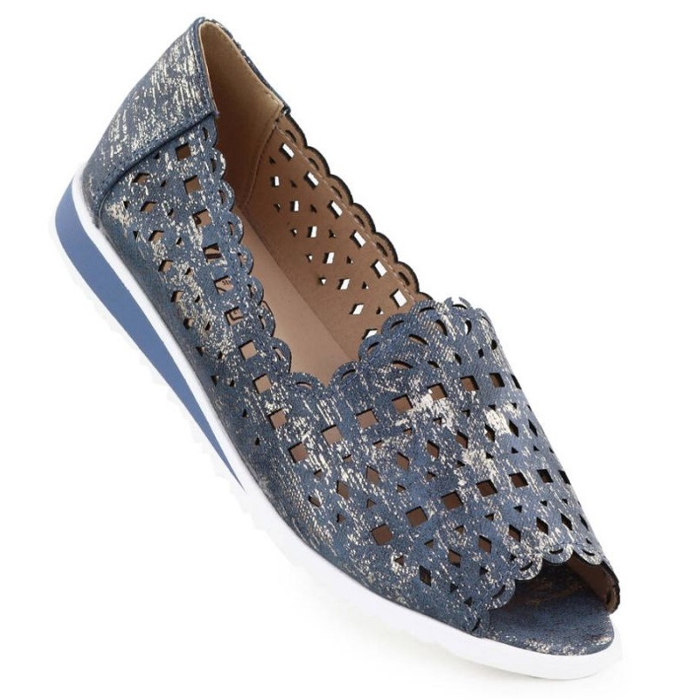 Jezzi Open Tool Openwork Shoes Jekeszi135-1 Blau