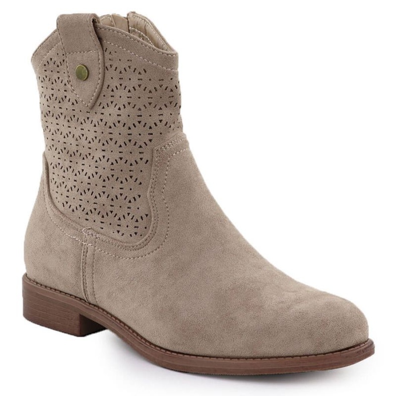 Openwork Cowboy-Stiefel S.Barski Hy51-063 Beige