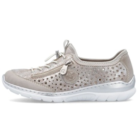 Rieker L32P6-90 Silber Openwork Sports Schuhe silber-