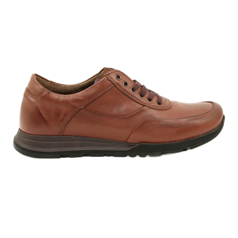 Olivier Herren Leder Freizeitschuhe 902KNT braun