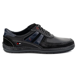 KOMODO Polnische Lederschuhe 837k schwarz