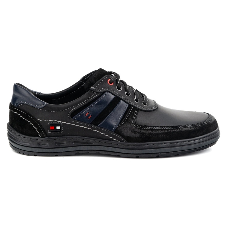 KOMODO Polnische Lederschuhe 837k schwarz