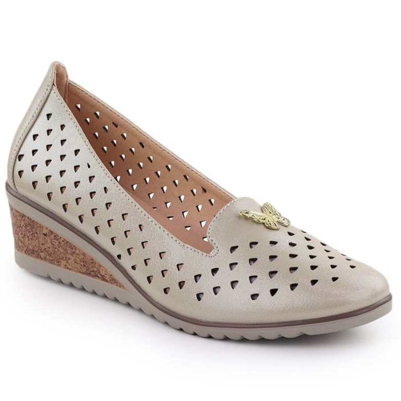 Vinceza Openwork -Schuhe in Vincez 58472 Jan359 golden