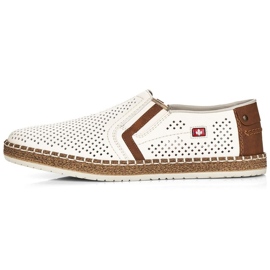 Rieker B5297-80 Weiße offene Schuhe