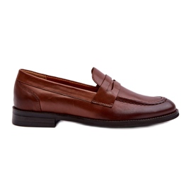 Herren-Leder-Loafer Zazoo 1570/1 Braun