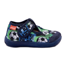 Kinderruhschuhe flexibel für Klettbällchen Marinekugeln blau