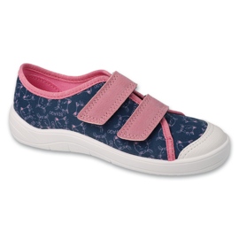 Befado Kinder-Sneaker mit Klettverschluss 772Y012 rosa/marineblau