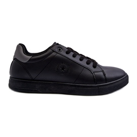 Niedrige Herren-Sneaker aus Öko-Leder Big Star NN174284 Schwarz