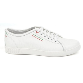 Polbut Lederschuhe Herren -Turnschuhe Modell 2129 Weiß