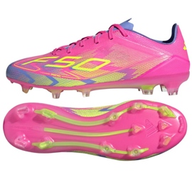 Adidas f50 pro fg/mg jh6419 rosa fußballschuhe