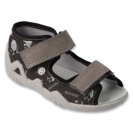 Befado Kinderschuhe 350p054 Leder Innensohle schwarzer Einsatz