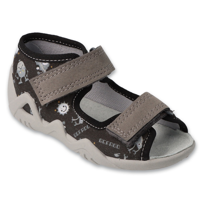 Befado Kinderschuhe 350p054 Leder Innensohle schwarzer Einsatz