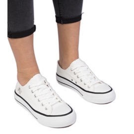 Weiße klassische Frauen -Sneakers