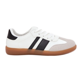 Niedrige Frauen -Turnschuhe mit Öko -Leder weiß