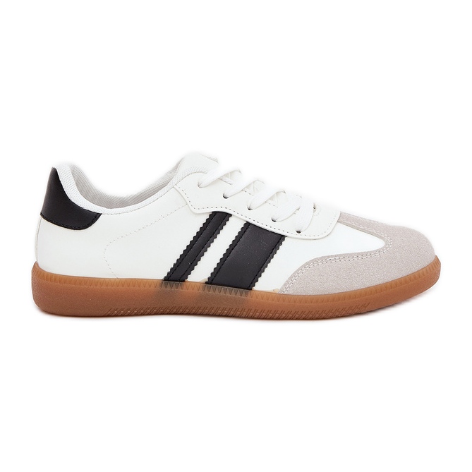 Niedrige Frauen -Turnschuhe mit Öko -Leder weiß