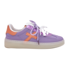 Niedrige Frauenviolettsportschuhe für Frauen lila