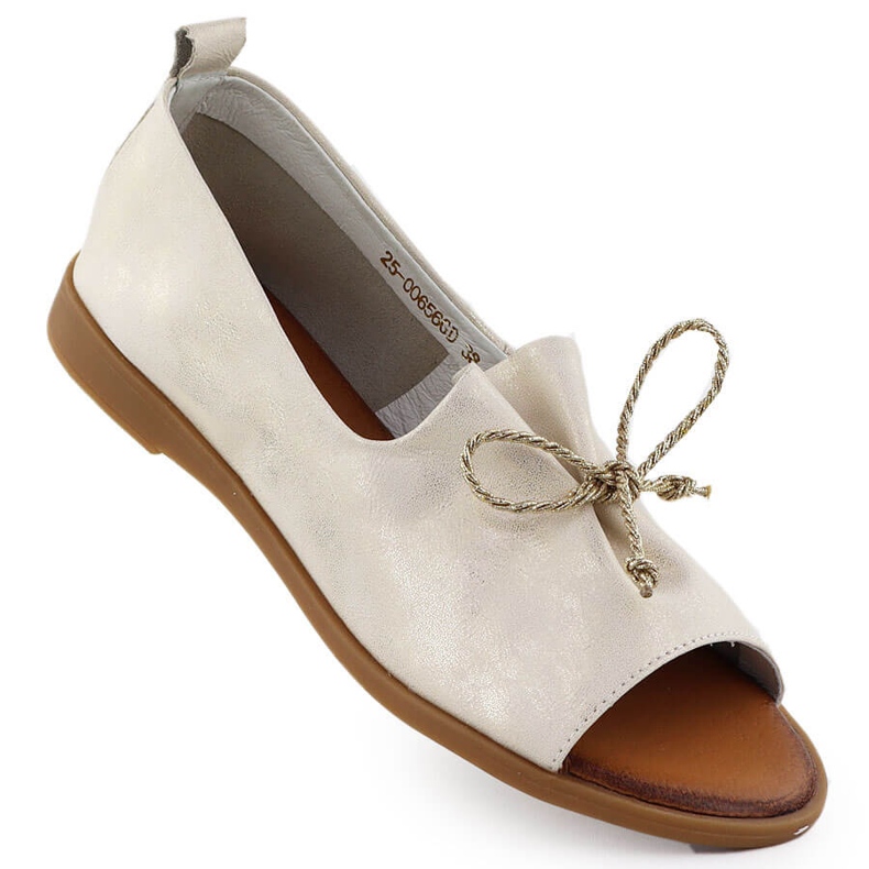 Cambell Lederschuhe mit nackten Fingern Golden Camell SZ00656