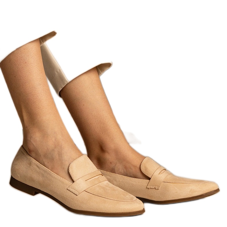 Beige Frauen klassische Slipper