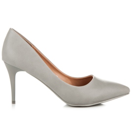 Ideal Shoes Graue High Heels