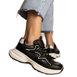 Schwarze Turnschuhe Sportsneaker