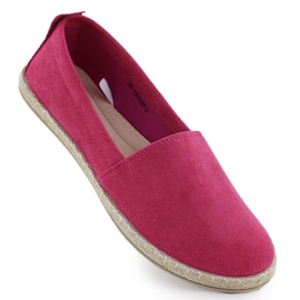 Espadrilles Damen -Slip -Wildleder Fuchsia Potocki PY16332 rosa