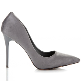 Seastar Absätze im Leoparden-Stil grau